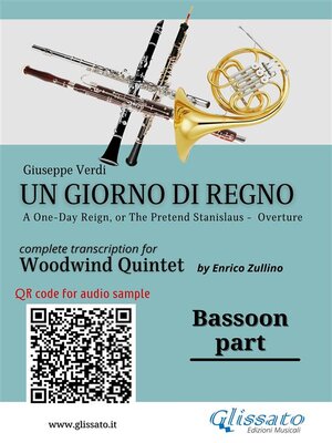 cover image of Bassoon part of "Un giorno di regno" for Woodwind Quintet